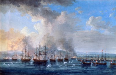 La bataille russo-turque au château de Damiette - Jacob Philip Hackert