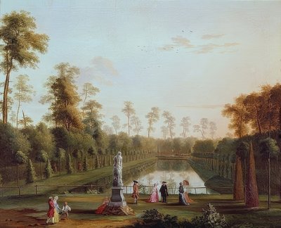 Le bassin dans le Tiergarten - Jacob Philipp Hackert
