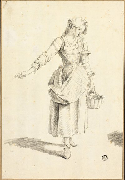 Jeune paysanne italienne - Jacob Philipp Hackert