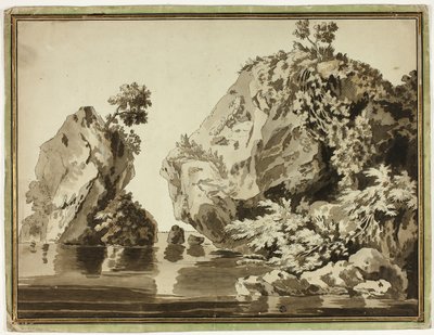 Roches et eau - Jacob Philipp Hackert