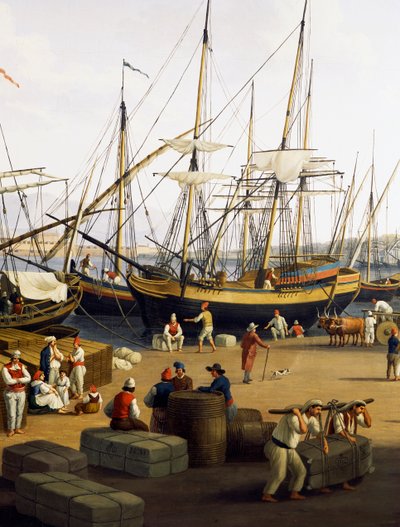 Dockers (détail) - Jacob Philippe Hackert