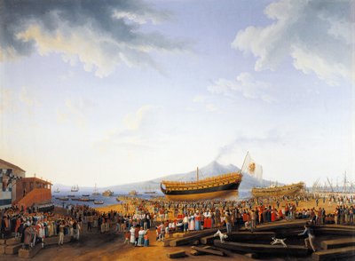 Le chantier naval de Castellammare di Stabia - Jacob Philippe Hackert