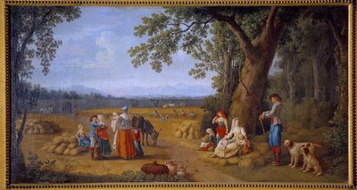 La moisson à Carditello près de Caserte - Jacob Philippe Hackert