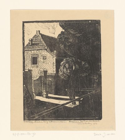 Boerderij Beek en Berg in Bloemendaal - Jacob Pieter van den Bosch (signed by artist)
