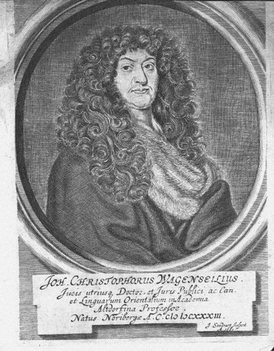 Portrait de Johann Christoph Wagenseil 1633-1705, Fin du 17e siècle - Jacob Sandrart von