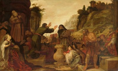 Saints Paul et Barnabas adorés comme des dieux par le peuple de Lystre (Actes 14:6-20) - Jacob Symonsz Pynas