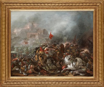 Bataille entre Turcs et Chrétiens lors de la prise de Constantinople par l