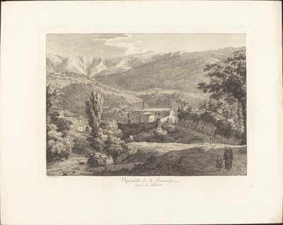 Ospitaletto de Saint François, hors de Subiaco - Jacob Wilhelm Mechau