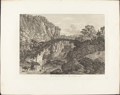 Ponte Celio à Cività Castellana - Jacob Wilhelm Mechau