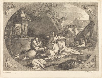 Bacchanale - Jacob Wilhelm Mechau after Giulio Carpioni