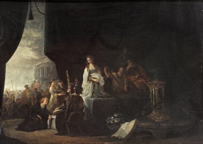 Le sacrifice de la fille de Jephté - Jacob Willemsz de (c.1630 after 1675) Wet