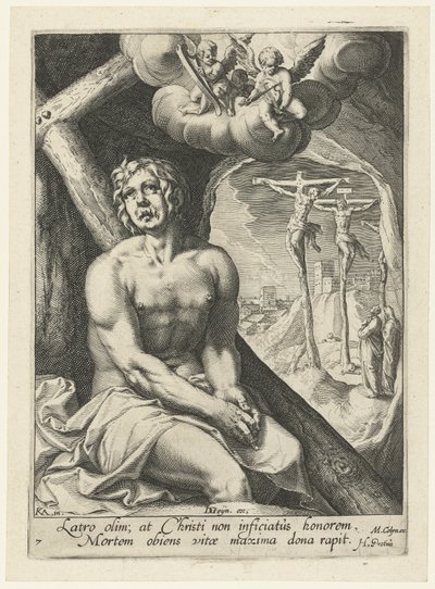 Le bon voleur comme pécheur repentant (Huit pécheurs repentants de l