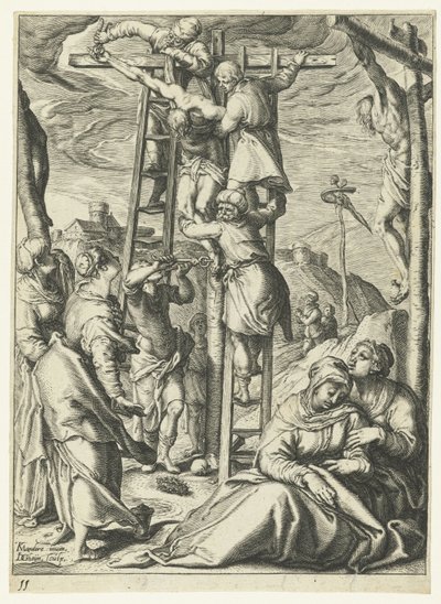 La descente de croix - Jacob de Gheyn (II)
