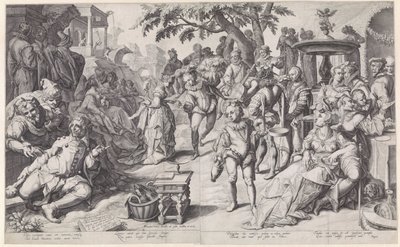 Le fils prodigue gaspille son argent - Jacob de Gheyn (II)