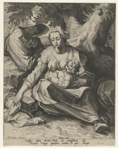 Repos pendant la fuite en Égypte - Jacob de Gheyn (II)