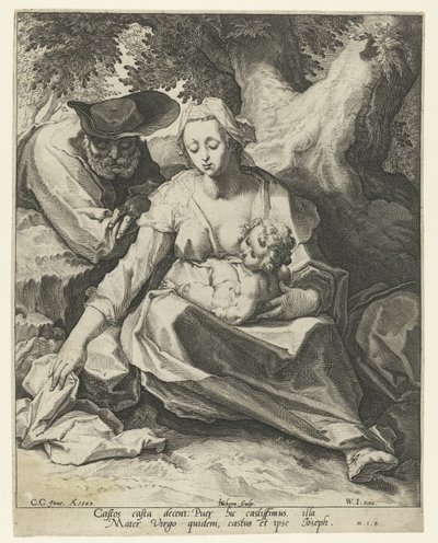 Repos pendant la fuite en Égypte - Jacob de Gheyn (II)