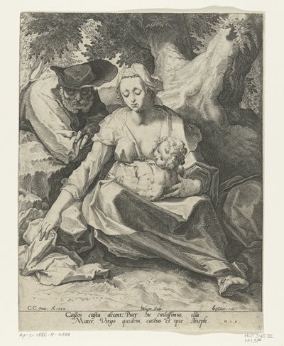 Repos pendant la fuite en Égypte - Jacob de Gheyn (II)