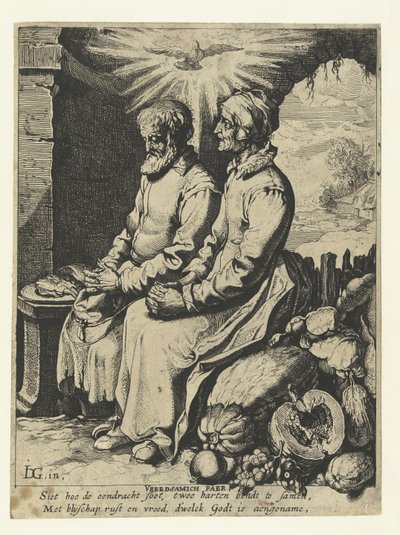 Vieux couple priant - Jacob de Gheyn (III)