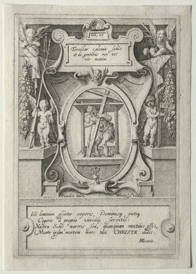 Jeu de la passion :  Page de titre - Jacob de Gheyn II