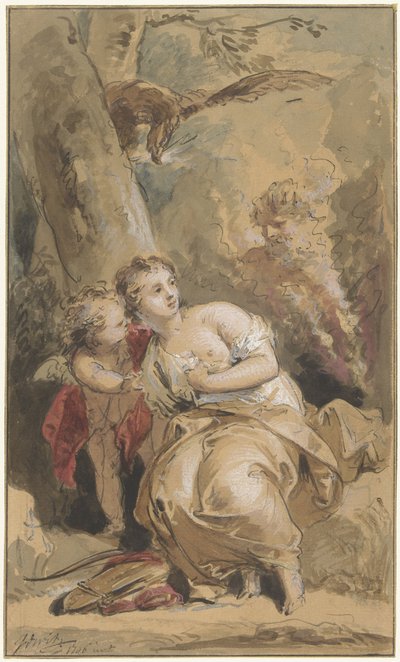 Callisto, Amour et Jupiter avec l