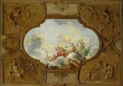 Conception pour une peinture de plafond avec l