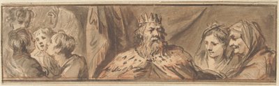 Figure royale et les jeunes hommes dans la fournaise - Jacob de Wit