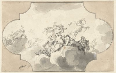 Mercure dérobe la ceinture de Vénus - Jacob de Wit