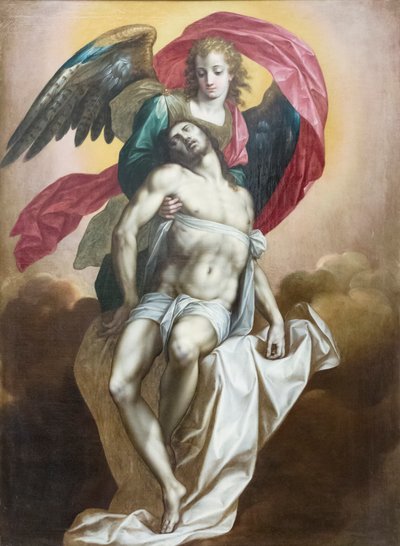 Christ mort soutenu par un ange - Jacob de the Elder Backer
