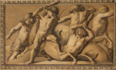 Hercule tue les centaures (Jupiter vainquant les centaures) - Jacob van Campen
