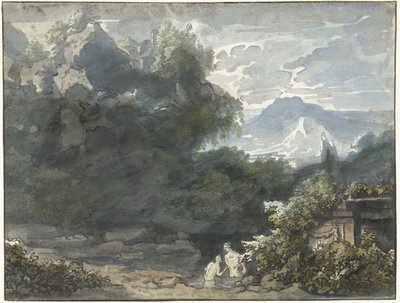 Baigneurs près d