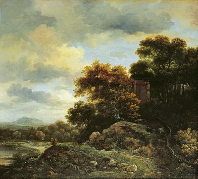 Paysage avec colline boisée - Jacob van Ruisdael