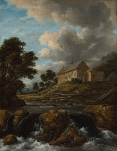 Paysage avec une Église près d