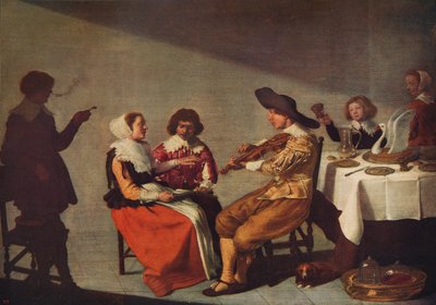 Une fête musicale, 1631, vers 1915 - Jacob van Velsen