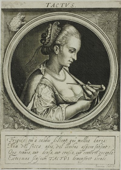Sentiment, planche cinq des Cinq Sens - Jacob van der Heyden