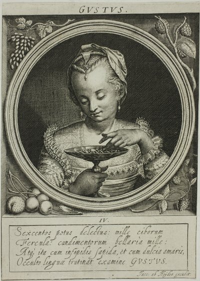 Le goût, quatrième assiette des Cinq Sens - Jacob van der Heyden