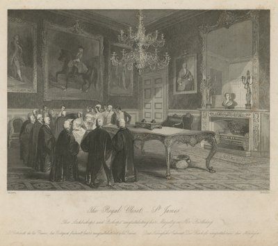 Le cabinet royal au palais de St James - Jacob van der Heyden