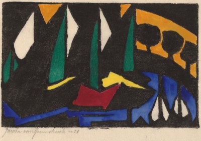 Bateau et arbres, 1914 - Jacoba van Heemskerck van Beest