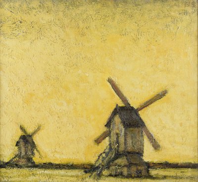 Paysage avec deux moulins à vent, c.1900 - Jacobs Smits