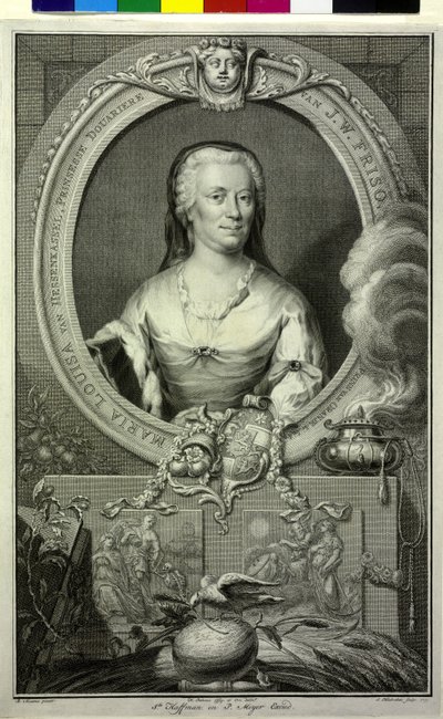 Landgravine de Hesse Kassel Mary Louisa - Jacobus (after) Houbraken