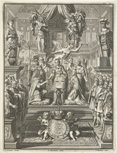 Couronnement de Guillaume III et Marie Stuart, 1689 - Jacobus Baptist