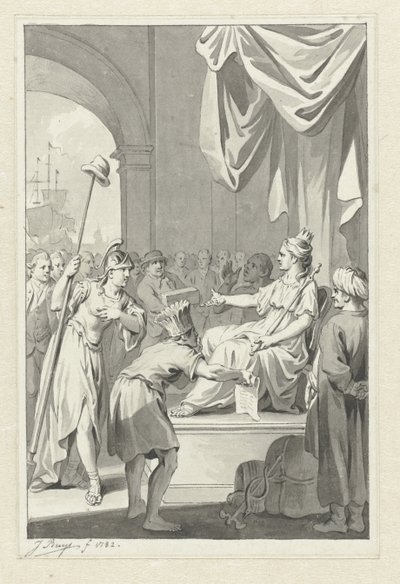 La Vierge néerlandaise informée de la bataille navale de Doggersbank - Jacobus Buys