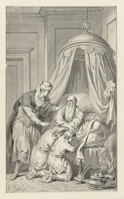 Jacob bénit Manassé et Éphraïm - Jacobus Buys