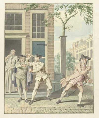 Scène de Pefroen avec la tête de mouton - Jacobus Buys