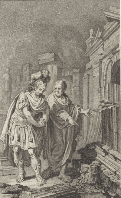 Scipion Émilien devant les ruines de Carthage en compagnie de Polybe, 1797 - Jacobus Buys