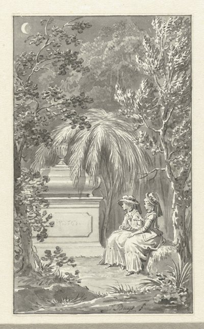 Deux dames assises près d