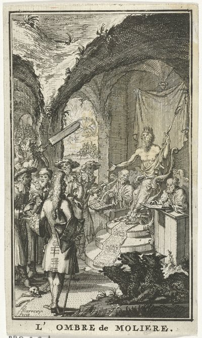 Molière devant les juges de Pluton - Jacobus Harrewijn