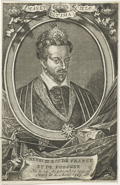 Portrait de Henri III de France, roi de Pologne et grand-duc de Lituanie - Jacobus Harrewijn