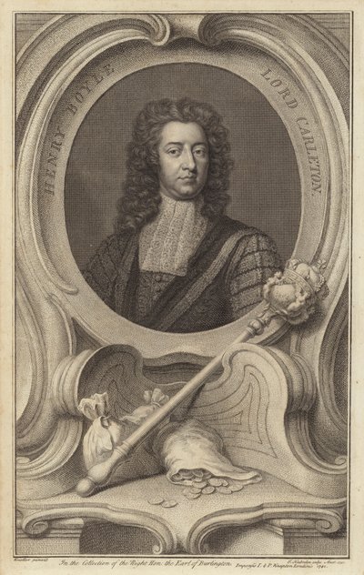 Henry Boyle, 1er baron Carleton, homme politique anglo-irlandais - Jacobus Houbraken