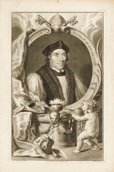 John Fisher, évêque de Rochester, c.1760 - Jacobus Houbraken