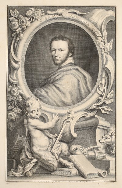 Portrait de Ben Johnson, illustration de 